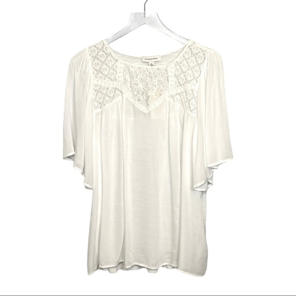 Vintage X America NWT White Lace Bodice Top Sz M - Picture 4 of 11